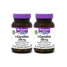 Bluebonnet 블로보넷 L 카르니틴 500mg 60정 2팩, 2개