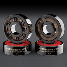 JK 8 Pcs 화이트 블랙 세라믹 속도 인라인 스케이트 베어링 608zz 8*22*77mm 7 볼 ABEC 9 스케이트 보드 스쿠터 베어링 Z5|스쿠터 구성품 & 액세서리|, 1개, white ball option 2, 단일
