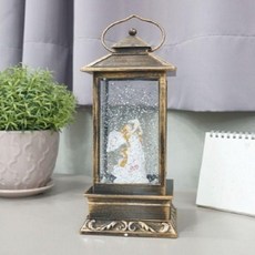 NES370259 라임마트 데코 반짝이 랜턴 오르골 LED 비둘기천사 워터볼 KH201