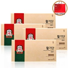 정관장 활기단+쇼핑백홍삼농축액 분말 부모님 생일 추석 설 명절 선물세트 4개, 단품