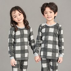 캐릭모아키즈 30수 유아내복 아동내의 주니어실내복 잠옷 패턴그레이
