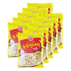 오뚜기 녹두빈대떡 가루 500g 10개 녹두분말 해물녹두전