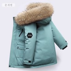 Vanimy 초등학생 중학생 패딩 롱패딩 두꺼운 양털 코트 Cjx8D8B