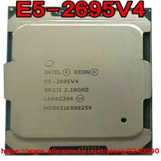 E5-2695V4 LGA2011-3 2695V4 무료 Intel 45M V4 E5 프로세서 2.10GHz 코어 배송 SR2J1 CPU 18 Xeon
