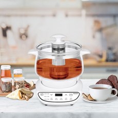 건강드림 약재탕기 전기 유리 차탕기 약탕기 티 포트 무선 주전자 OCC-HP350, 없음