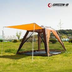 그린비 GB 덱스터 II 캐노피 그늘막 텐트 4인가족 {3면메쉬 모기장/넉넉한 공간/간편설치/컴팩트수납}