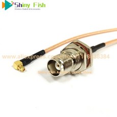 무선 모뎀 케이블 MMCX 수 RA 90 도 TNC 플러그 잭 암 피그테일 어댑터 15cm-100cm 1 개, 14 TNC female-30cm