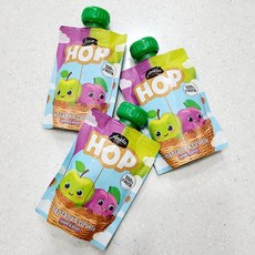 아넬라 HOP 과일 퓨레, 혼합맛(사과/생푸룬), 100g, 6개 - hop퓨레