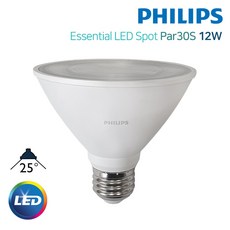 필립스 Essential 에센셜 LED 스팟25도 PAR30s 12W E26 E27(주광색/주백색/전구색), 주광색, 1개