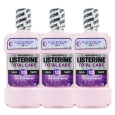 리스테린 토탈케어 마일드 구강청결제, 750ml, 3개