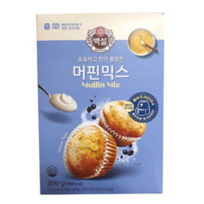 (상온)백설 머핀믹스500g, 40개, 500g