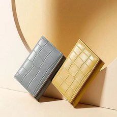 TAON ICMIC 악어무늬 슬림 여성카드반지갑