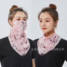 루미에르 샵 래쉬가드 목보호대 자외선차단 배기 레쉬가드 귀걸이 조절가능, 아리땁다 핑크, 균일