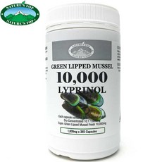 Nature's Top Green Lipped MUSSEL 10 000mg 네이쳐스탑 초록입홍합 10000 리프리놀 365정