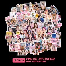 Kpop 스티커 개세트 THE 스티커 2 사이 TWICE 카와이 앨범 1 새로운 82 FEELS 캐릭터, 2) TWICE93PCS