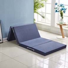 언니네산지직송 매트 접이식 토퍼 매트리스 캠핑 차박 사무실 낮잠 바닥 수면 원룸, C. 네이비 블루