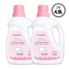 맘스홀릭 아기섬유유연제(용기) 2400ml 2개(퓨어러브향), 1개