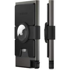  Ekster 알루미늄 에어태그 gps 슬림 카드지갑 남성 스마트 RFID 차단 머니 홀더 블랙 