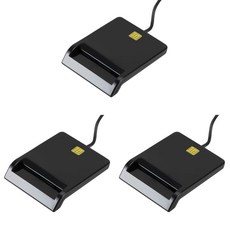 USB 스마트 카드 리더기 안정적인 작동 DNIE ATM CAC IC ID SIM 복제기 커넥터 Windows용, 3개, 4) 3 PCS