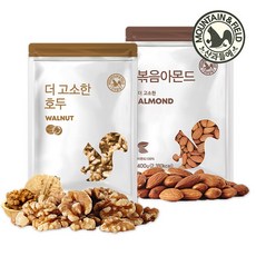 산과들에 햇견과 1/4태호두400g+볶음아몬드400g, 1세트