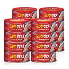 사조 안심따개 고추참치 통조림, 16개, 85g