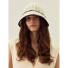 메르헨 Leaf crochet bucket hat3color