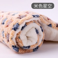 거실 강아지매트 댕댕이 매트 가을겨울 고양이 잠자리 이불 펫담요 겨울 보온 강아지 용품 댕댕이집, 베이지스타(다른집보다사이즈가더저렴함), 2호 : 50*30cm[5금 이내 적합], 1개