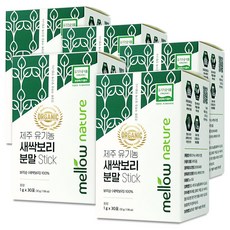 새싹보리 분말 스틱 제주 유기농 착즙 1g 30포, 5개
