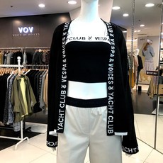 보브 레터링 린넨 가디건 7119250602 뉴코아일산