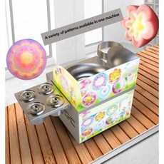 솜사탕 기계 데스크탑 스테인리스 스틸 럭셔리 DIY 수제 제작 멋진 드로잉 12V, 1개