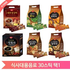 아침대용 전통음료 30스틱 쑥차 참마차 호박차 대추생강차 쌍화차 율무차, 16g, 30개입, 1개