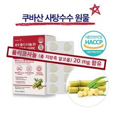 폴리코사놀 20mg 식약청 HACCP 인증 인정 폴리코사민 고순도 옥타코사놀 리포좀 비타민C 알약 추천, 1개, 30정