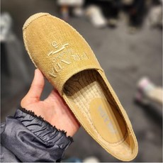 PRADA 프라다 레터 로고 에스파듀 여성 여름 슬립온 1S841M