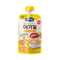 일동후디스 아이얌 아기밀 바나나 사과 배 퓨레 100g, 1개 - 후디스아기밀