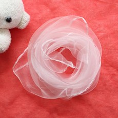 깡통상점1 실크 복면 해저 댄스 빅 사각스카프 퍼포먼스 비단스카프 샤랄라 투명 덮개 머리 모기퇴치충 무드