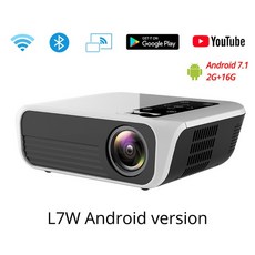 Touyinger L7 LED 1080P 저렴한 갓성비 프로젝터 가정용 강의용 빔프로젝터 풀 HD 미니 브랜드 USB 비머, 03 L7W Android_02 폴란드