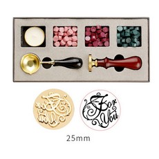 왁스 씰 스탬프 상자 키트 결혼식 초대장 장식 씰링 Sellos 디핑 냄비 세트 스탬핑 플레이트 용융 공예 용품, [09] 09