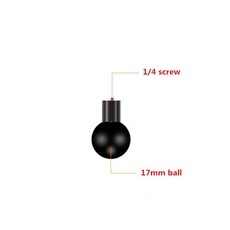 액션 카메라 휴대폰 GPS 홀더 액세서리 14 인치 어댑터 17mm 볼 마운트 더블 소켓 암 클램프 조인트 커넥팅 로드 고프로용, 11) 1pc aluminum ball, 1개