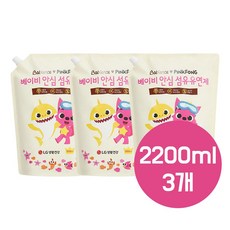 베비언스 핑크퐁 유아 섬유유연제 리필 2200ml 3개, 1개