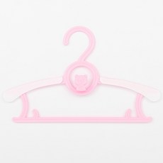 온앤드 길이조절 곰돌이 유아 옷걸이 논슬립 레이어드, 30개, 핑크