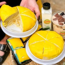 베트남 두리안 크레페 케이크 / BANH CREPE SAU RIENG VIET NAM 600g, 1개