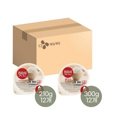 CJ제일제당 햇반 210g x12개+큰공기 300g x12개(총 24개)