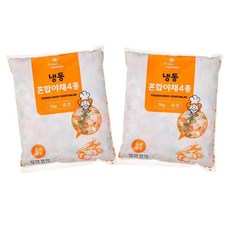 농우 냉동 볶음밥용 혼합야채 4종 (1kg) 채소믹스 볶음밥 야채 채소, 2개