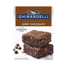 Ghirardelli 기라델리 다크 초콜릿 브라우니 믹스 567g 3팩, 1개