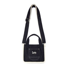 LEE 리 미니 사각 투웨이 토트백 인디고 다크 Mini Square Two Way Tote Bag Indigo Dark LE2303BG19ID