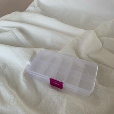 귀금속 한국 투명 플라스틱 보석 상자 작은 격자 저장 상자 의학 상자 휴대용 보석 상자 보석 상자 이동식 B002 보석 쥬얼리