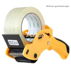 테이프 6cm 기계 실러 투명 커터 포장 휴대용 박스 와시, YELLOW, 1개