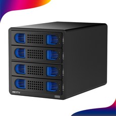 NEXTU 하비제 USB-C타입 4베이 DAS 외장하드 데이타 스토리지 10G 2.5형 3.5형 HDD SSD 924TC