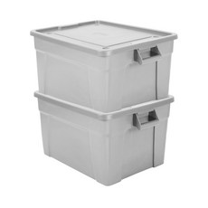 엔플라스틱 자이언트 리빙박스 120L 2P, 그레이