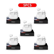 무선 ANC Thinkplus 헤드폰 터치 블루투스 감소 헤드셋 다기능 이어폰 스크린 소음 컬러, 5Pcs white